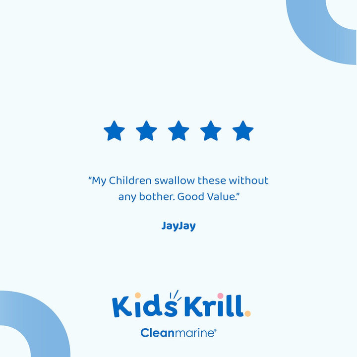 Cleanmarine For Kids Omega 3 krill oil capsules for brain health and easy swallowing