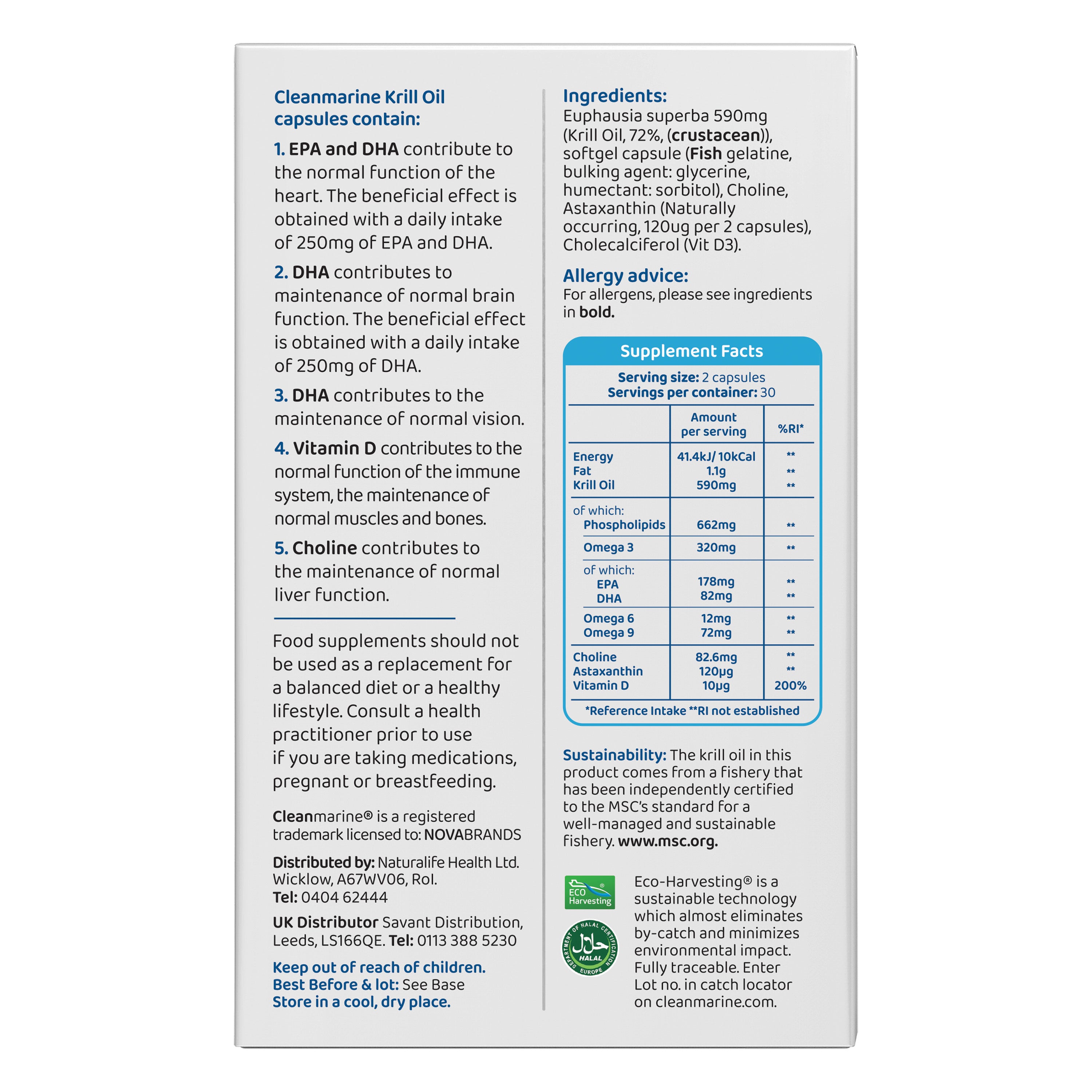 Supplement label with detailed information on ingredients, serving size, and nutritional facts.